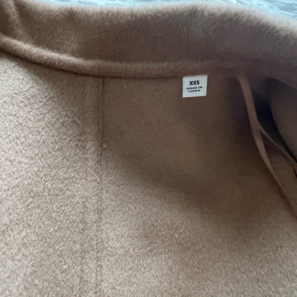 NWOT Double Face Long Coat XXS - Picture 6 of 7